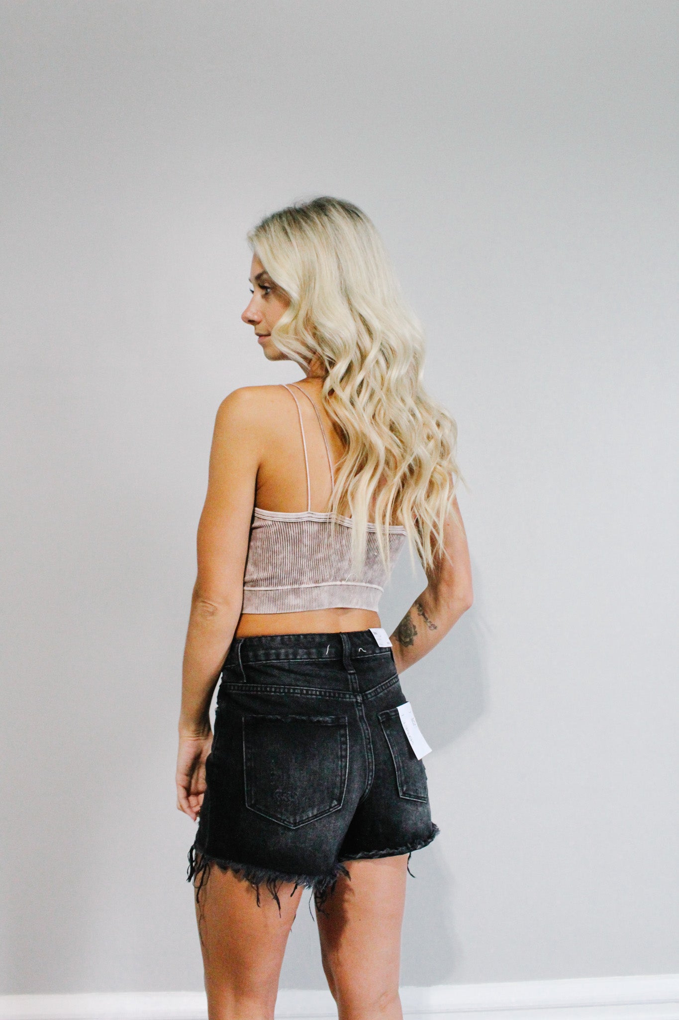 Bailey Black Denim Shorts