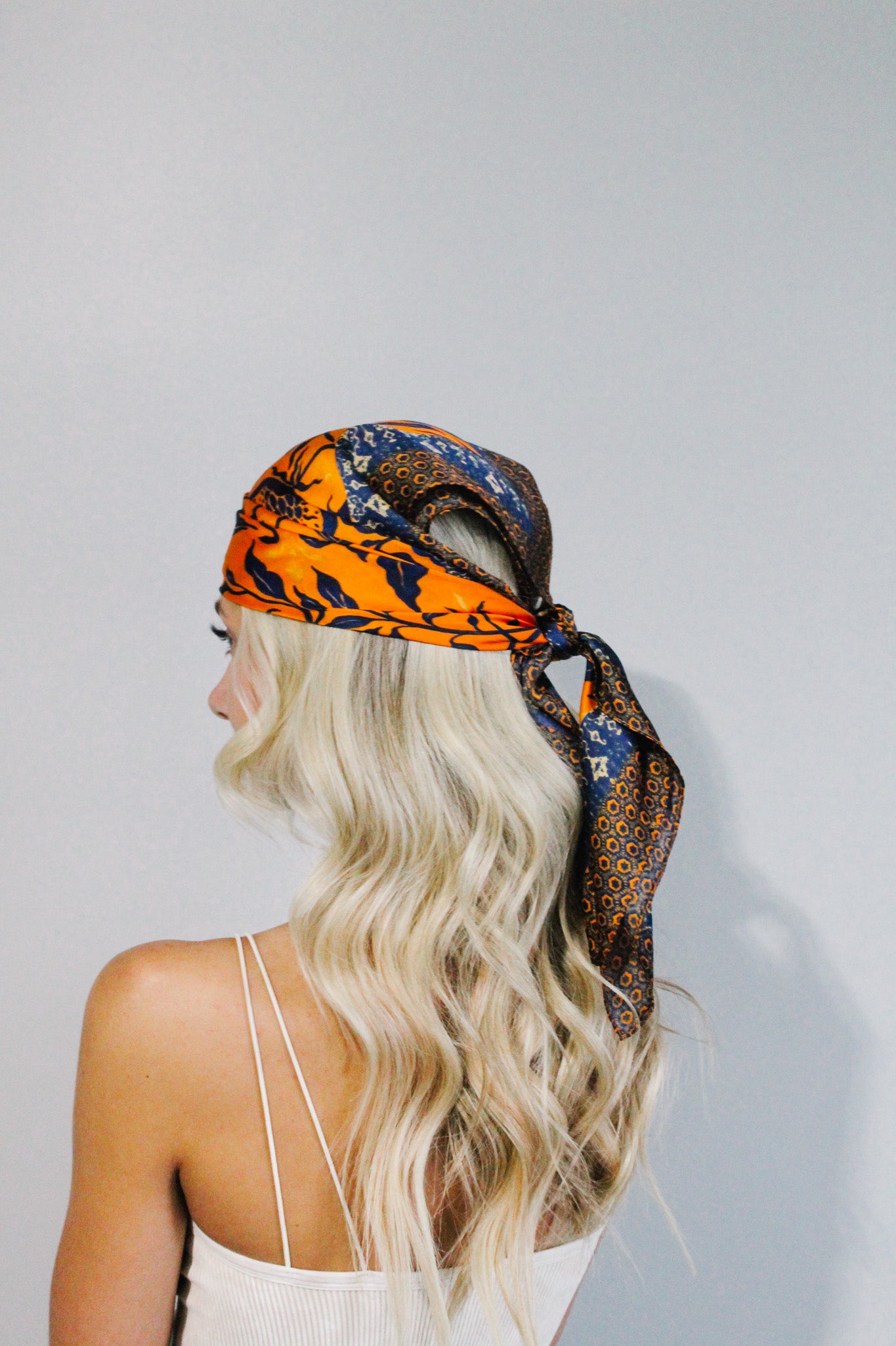 Serena Satin Floral Scarf