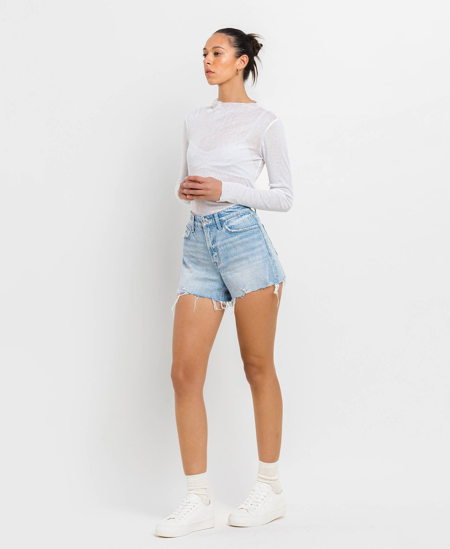 Tommy High Rise Denim Shorts