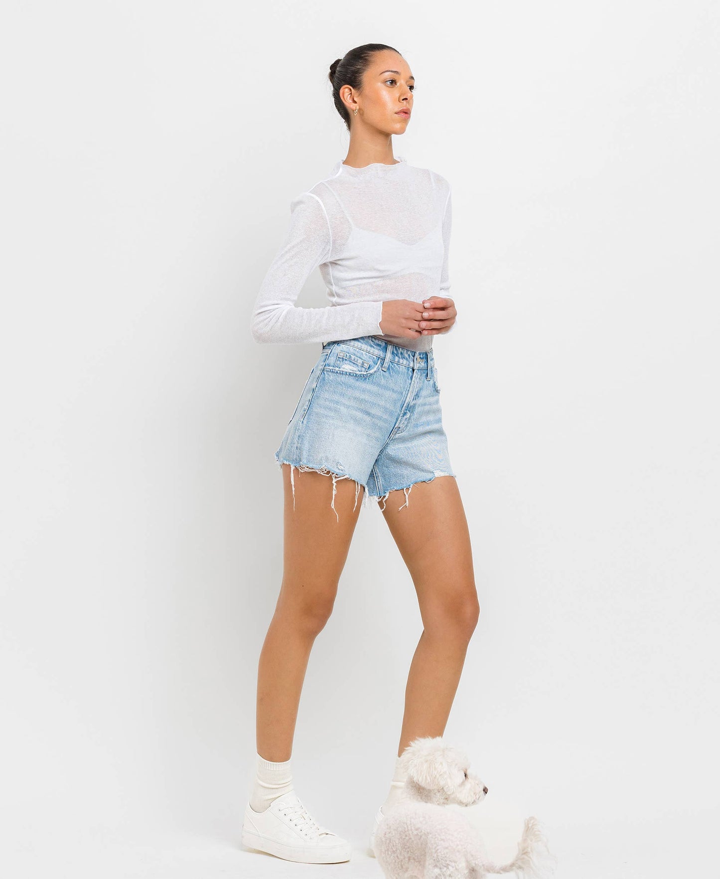 Tommy High Rise Denim Shorts