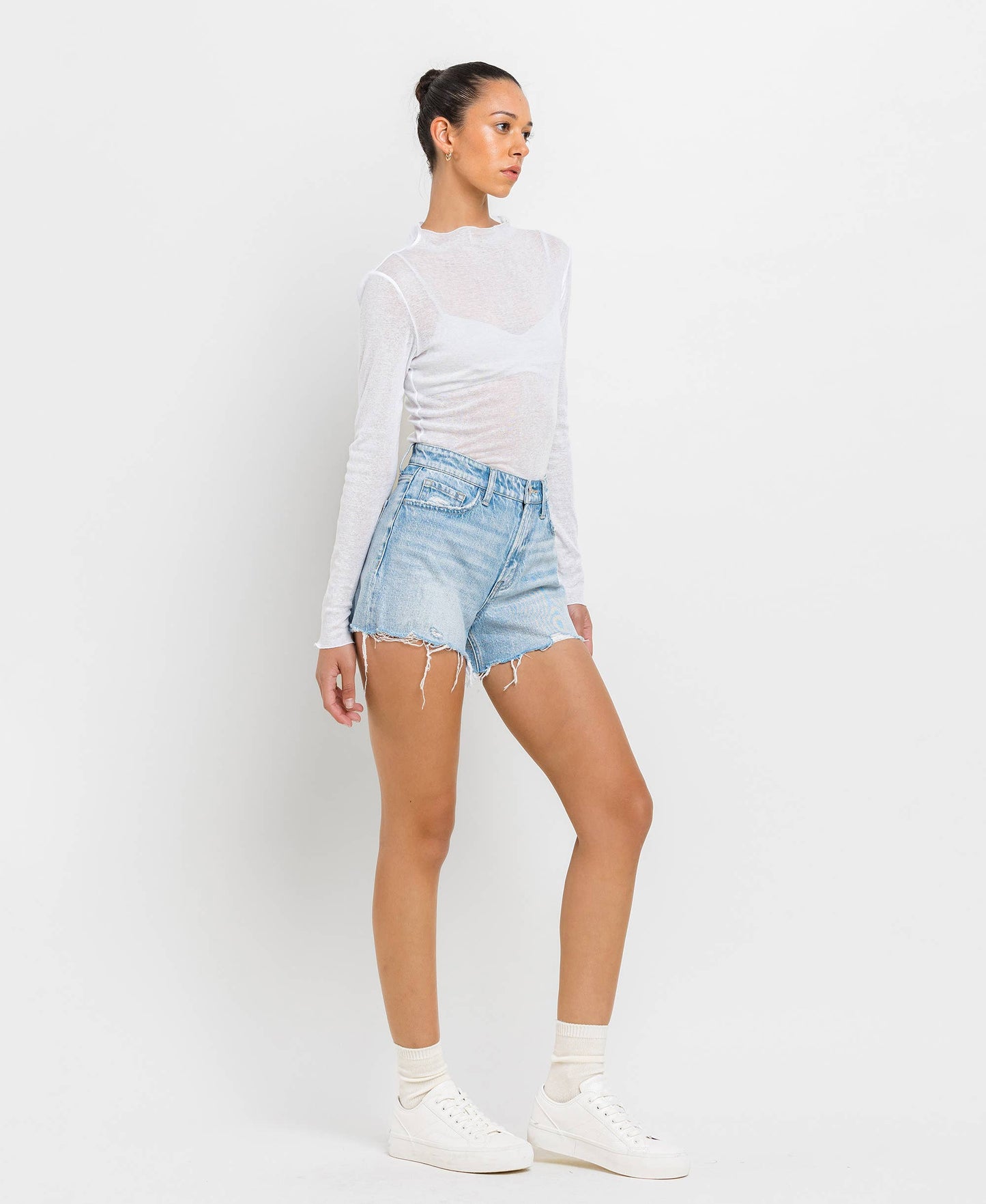 Tommy High Rise Denim Shorts