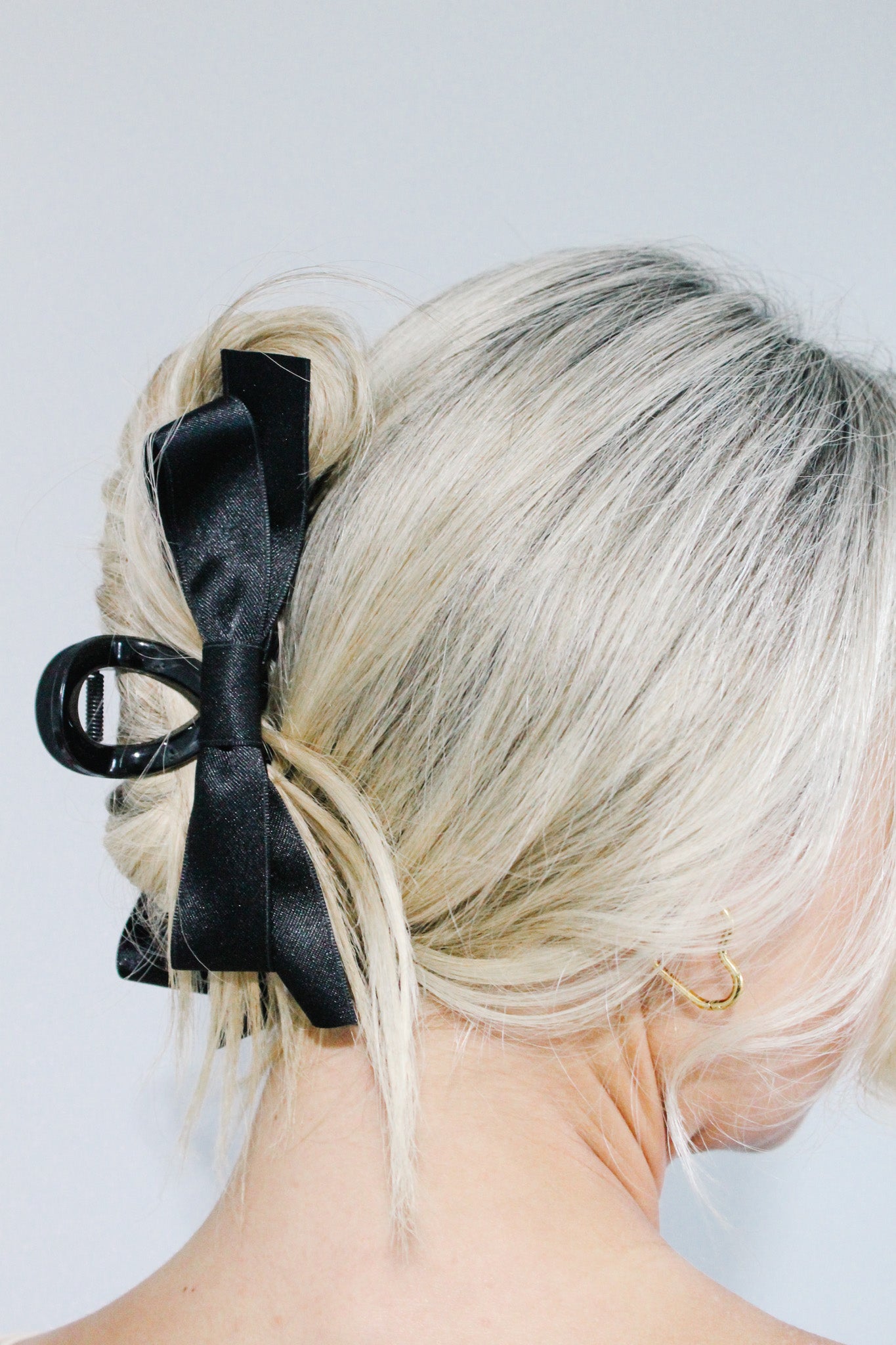 Hottie Hair Bow Claw Clip- Black