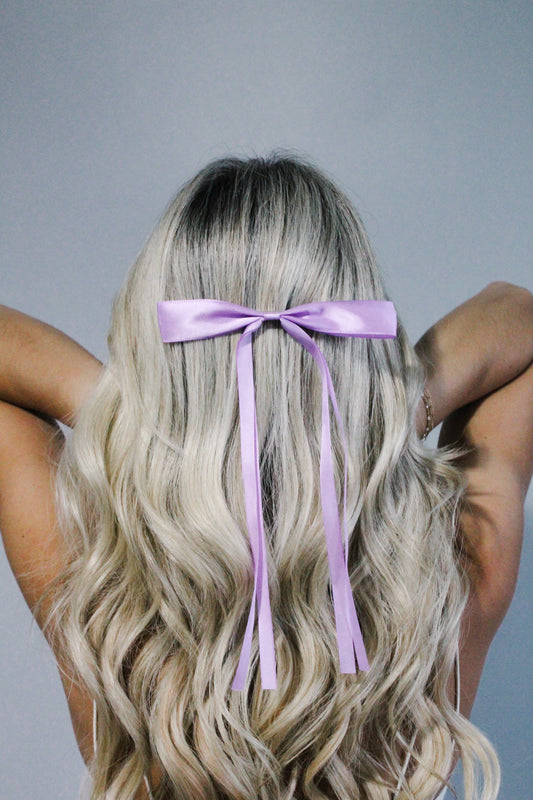 Simply Sweet Hair Bow Clip- Purple