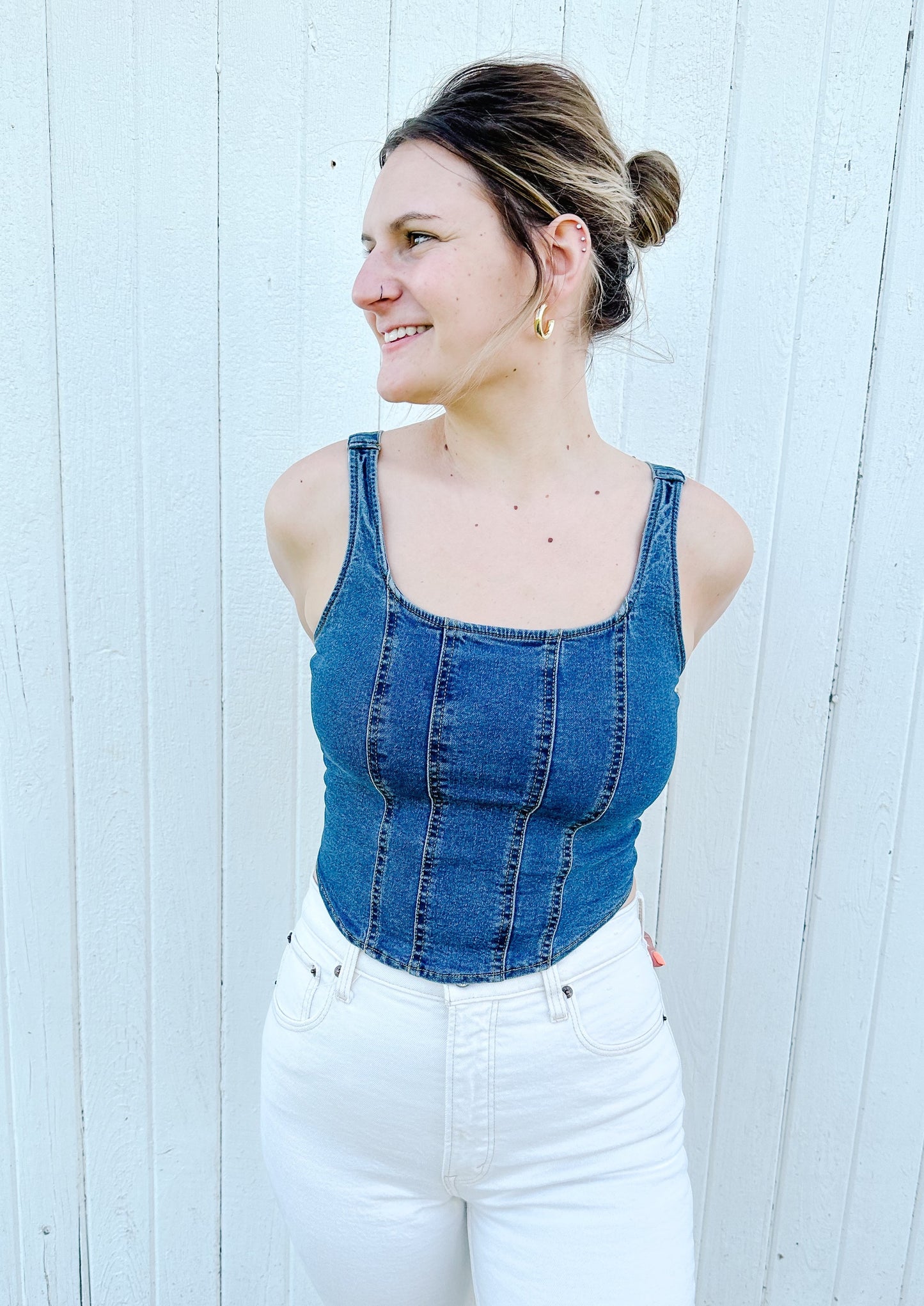 Dolly Denim Tank