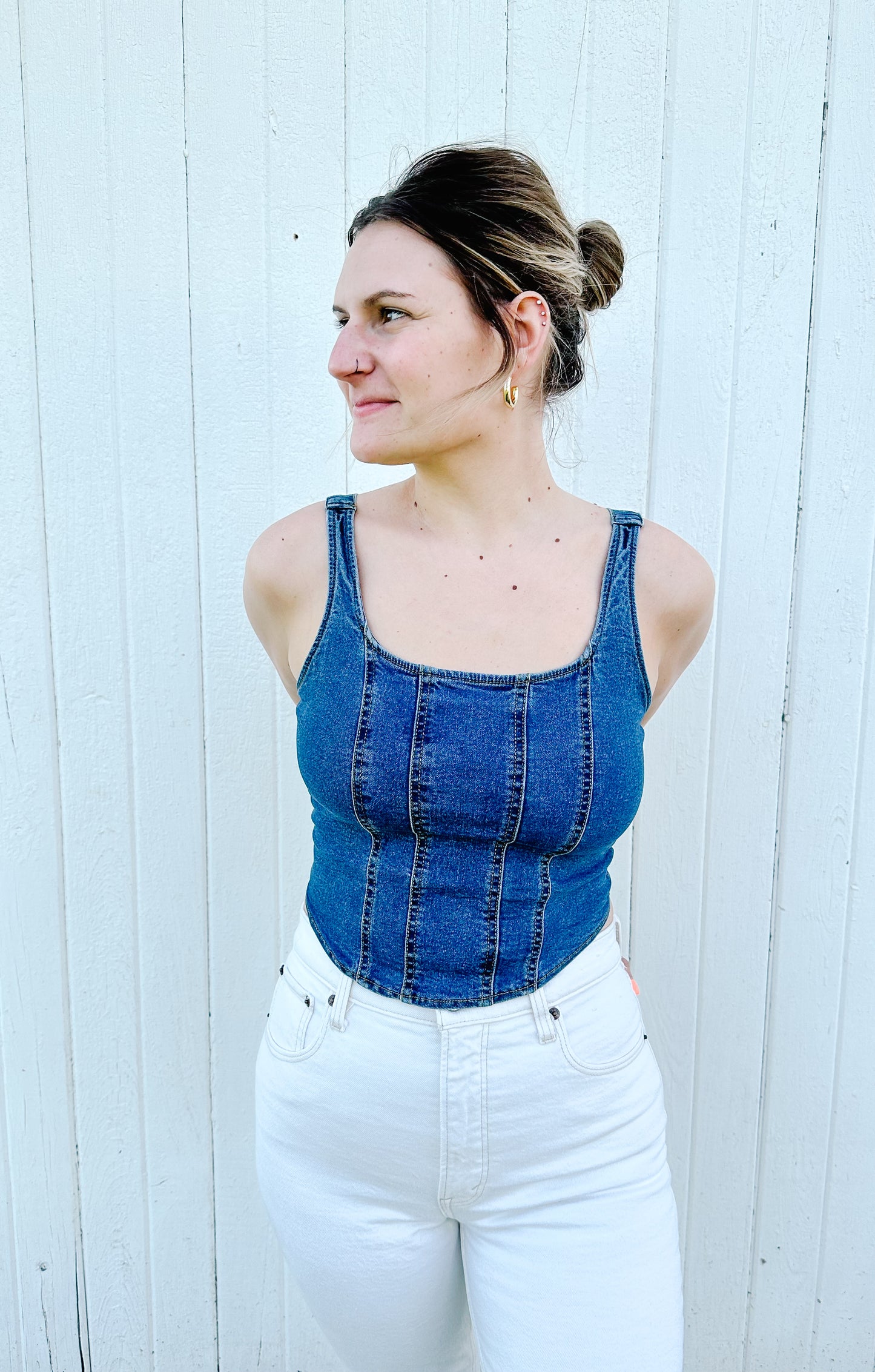 Dolly Denim Tank