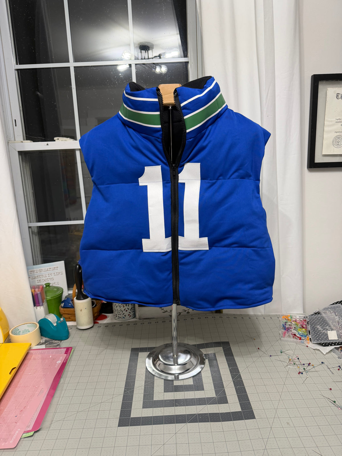 Custom Jersey Puffer Vest