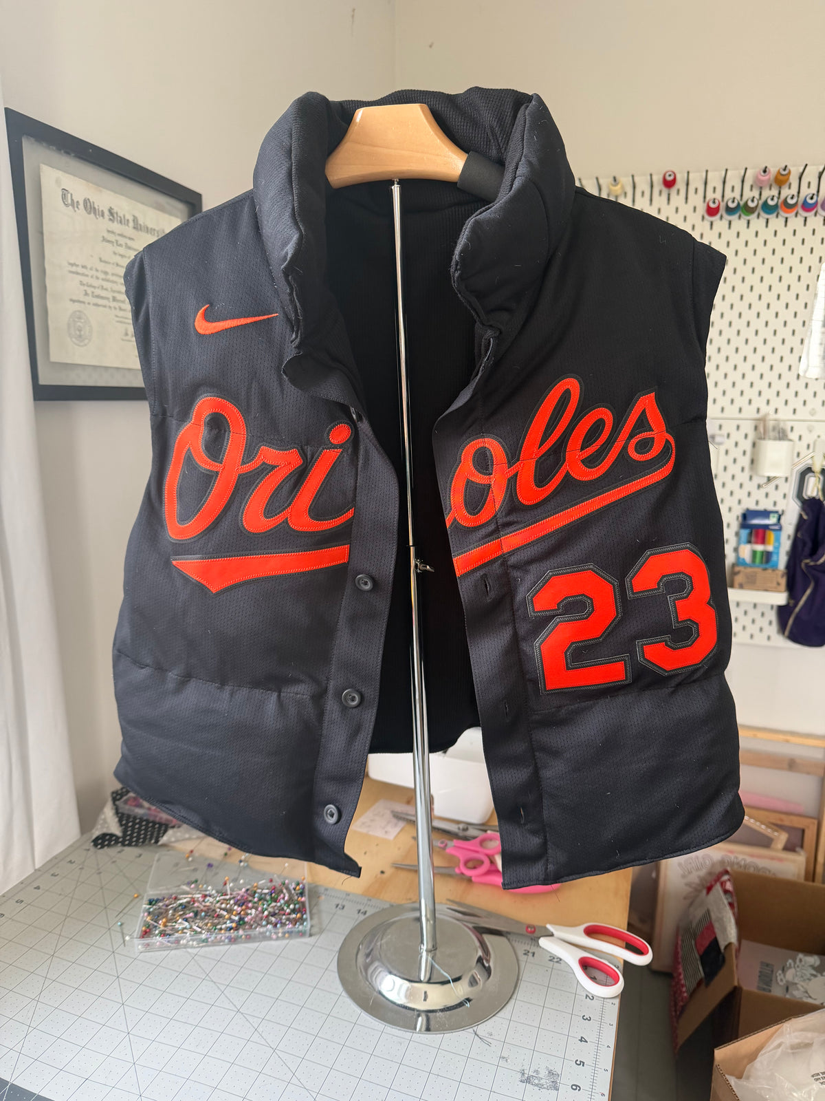 Custom Jersey Puffer Vest