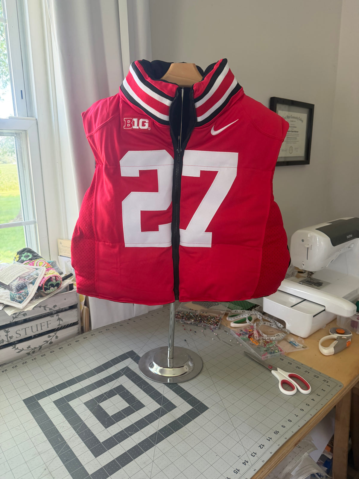 Custom Jersey Puffer Vest