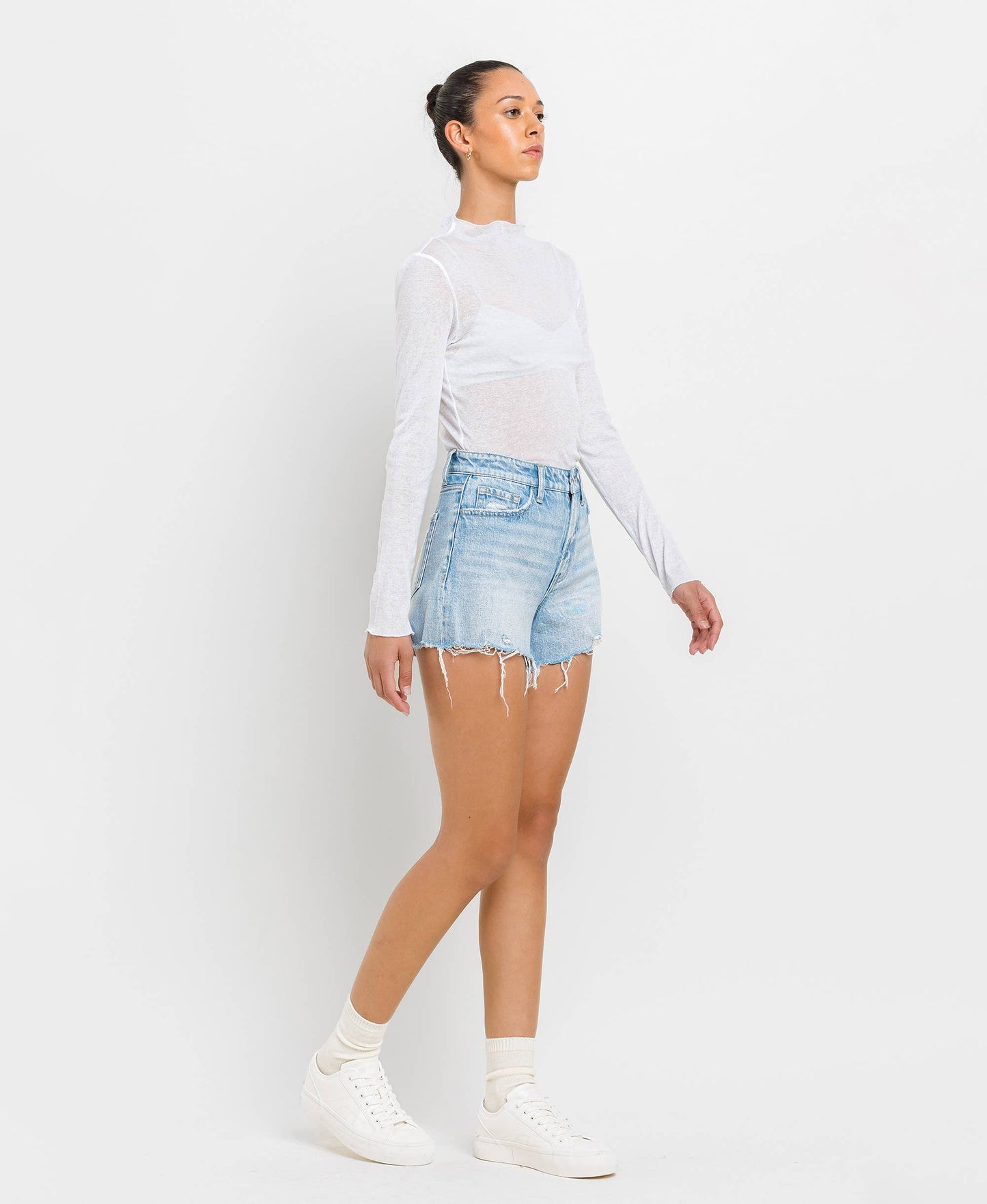 Tommy High Rise Denim Shorts